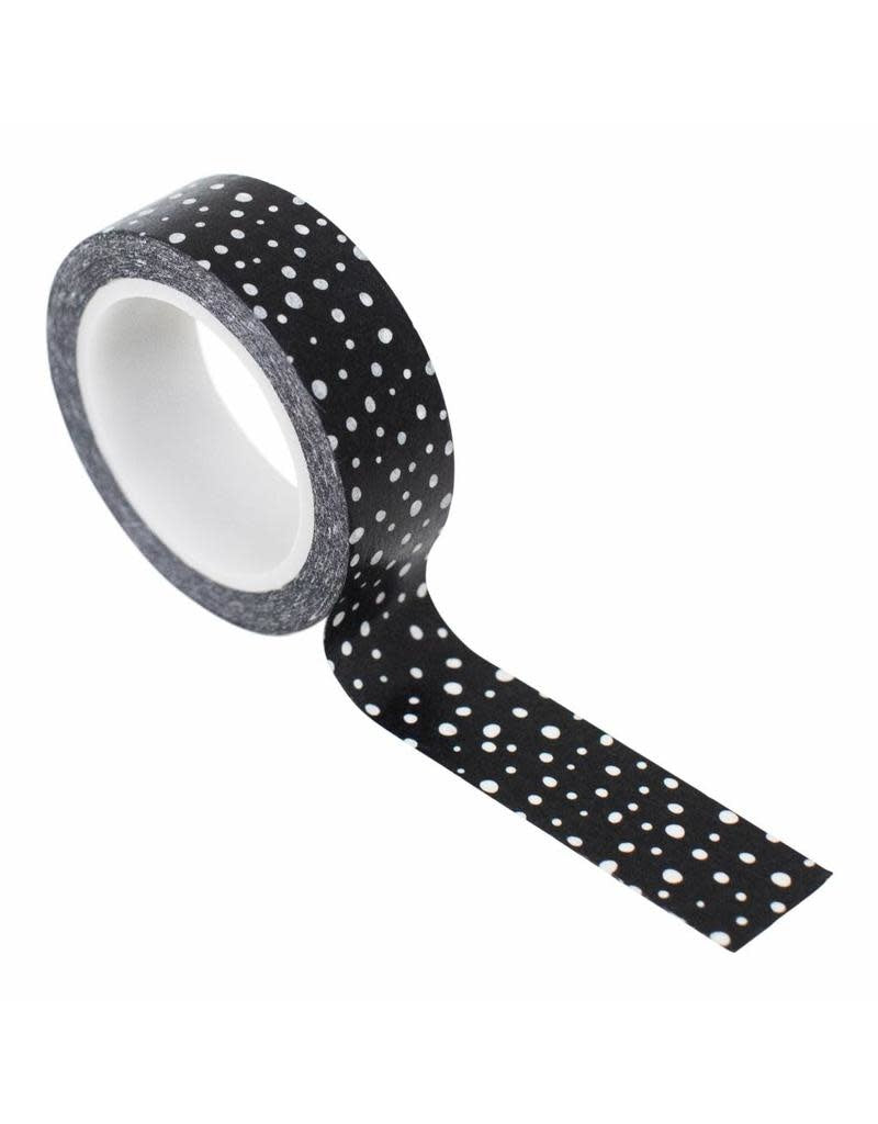 zoedt washi tape zwart met witte dots
