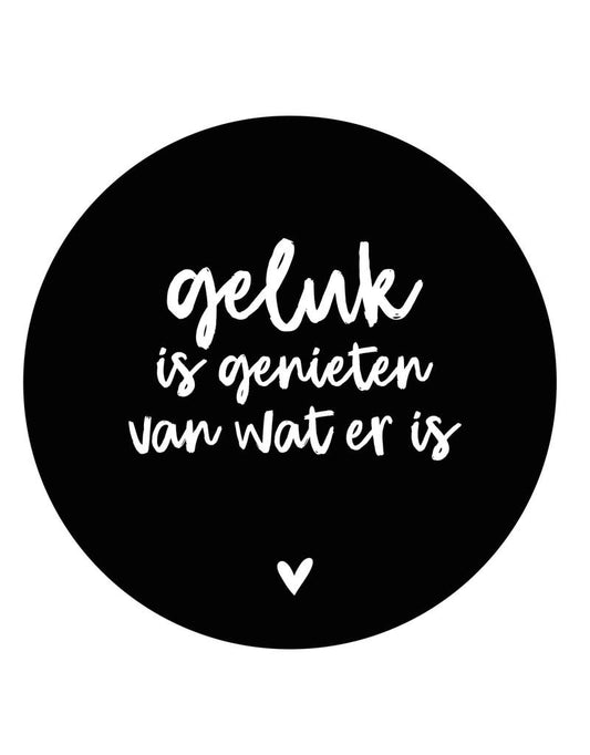 zoedt muurcirkel 20 cm geluk is ...