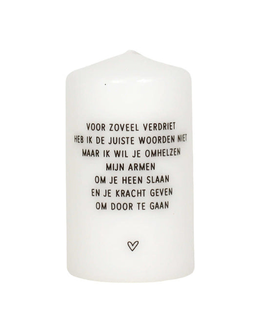 Zoedt: kaars klein Voor zoveel verdriet