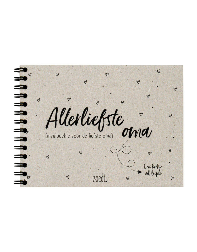 zoedt Invulboekje voor de allerliefste oma