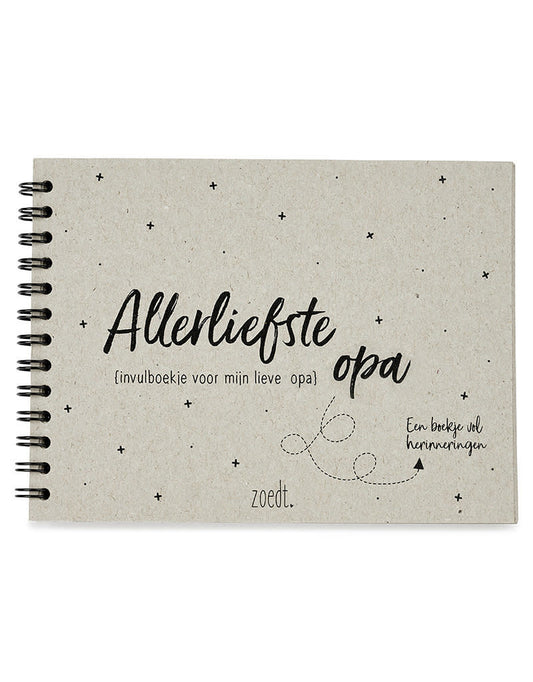 Zoedt Invulboekje voor de allerliefste opa