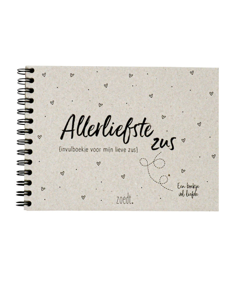 zoedt Invulboekje voor de allerliefste zus